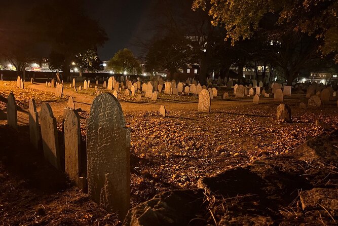 A Ghost Hunting Tour Specters and Apparitions in Salem - Saint Peter’s Church and the headstones in front