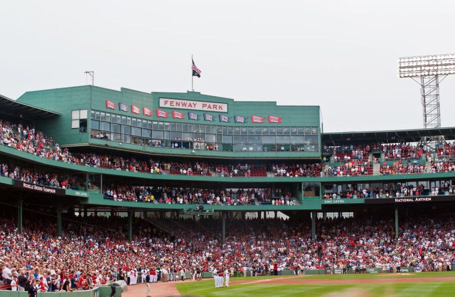 Boston: Boston Red Sox Baseball Game Ticket at Fenway Park - The Green Monster and Fenway’s character