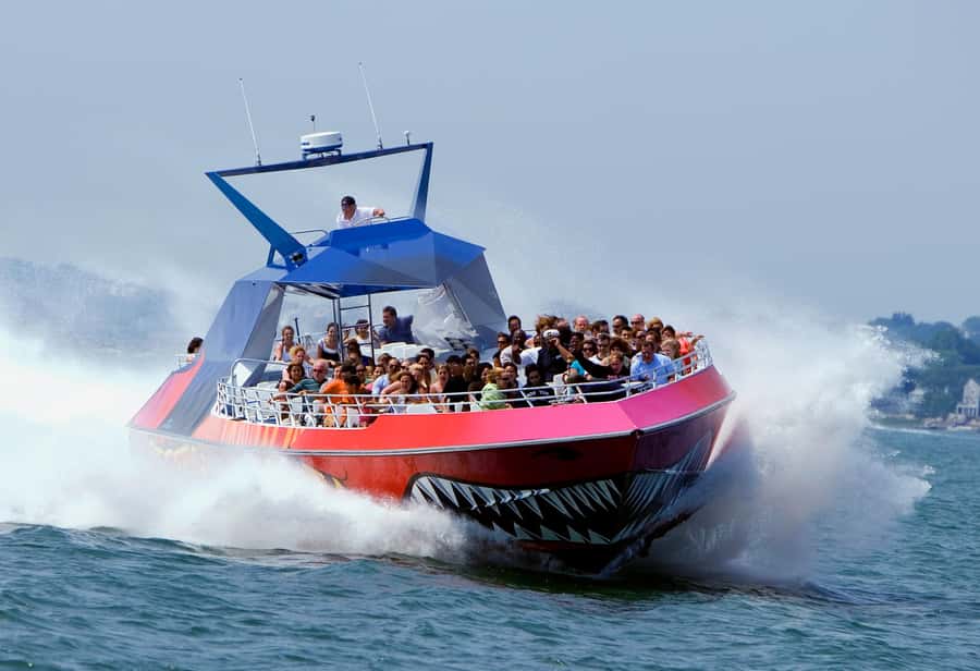 Boston: City Cruises Harbor Codzilla High Speed Thrill Boat - The Crew, Music, and Codzilla Story