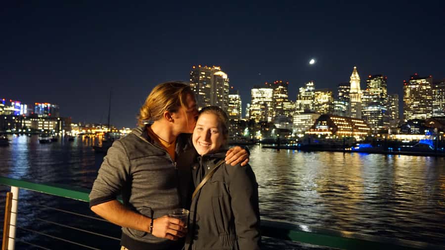 Boston: City Lights Sightseeing Cruise on Classic Boat - Seaport lights and the final stretch