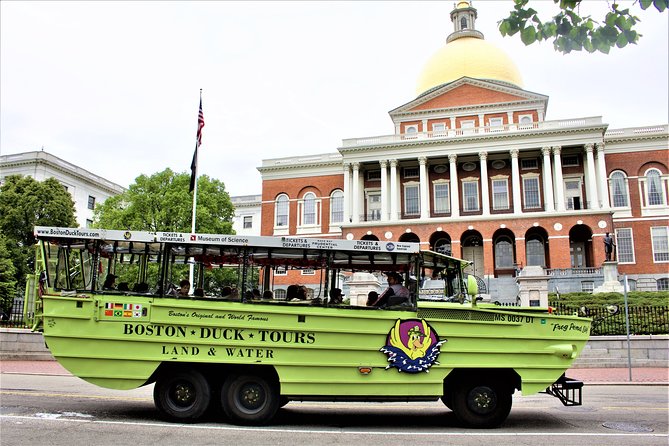 Boston Duck Boat Sightseeing City Tour with Cruise Along Charles River - Back Bay, Copley Square, and Newbury Street