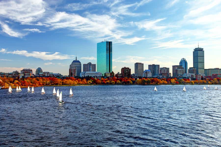 Boston Harbor: Fall Foliage Luncheon Cruise - A fall afternoon on Boston Harbor