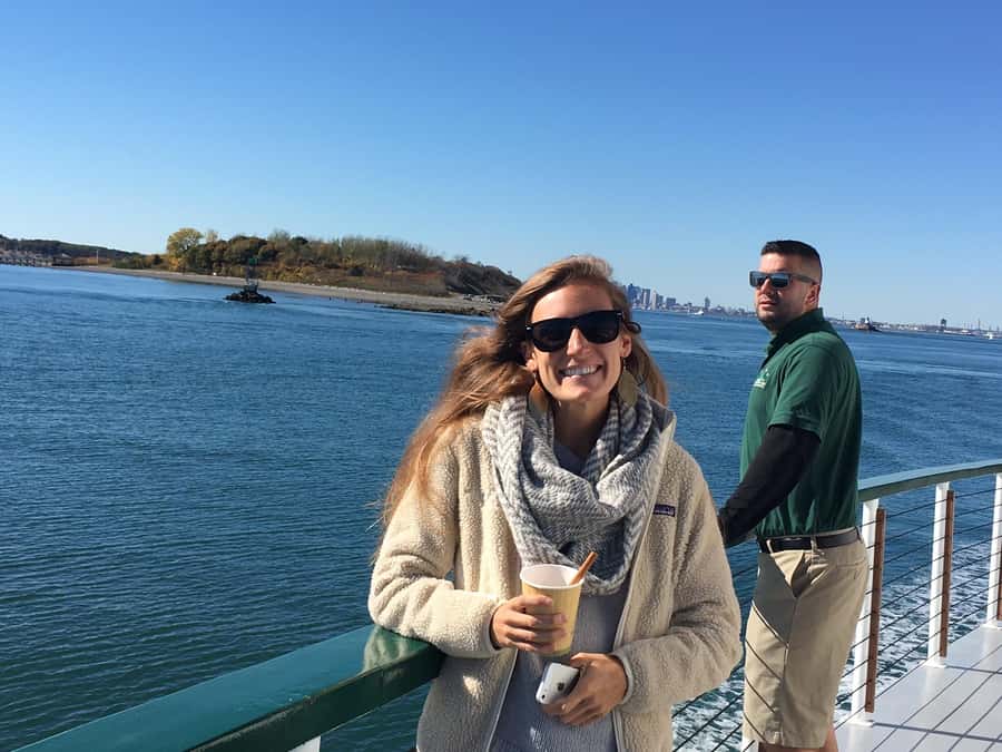 Boston Harbor Fall Foliage Weekend Brunch Cruise - Boston Light and the wider harbor