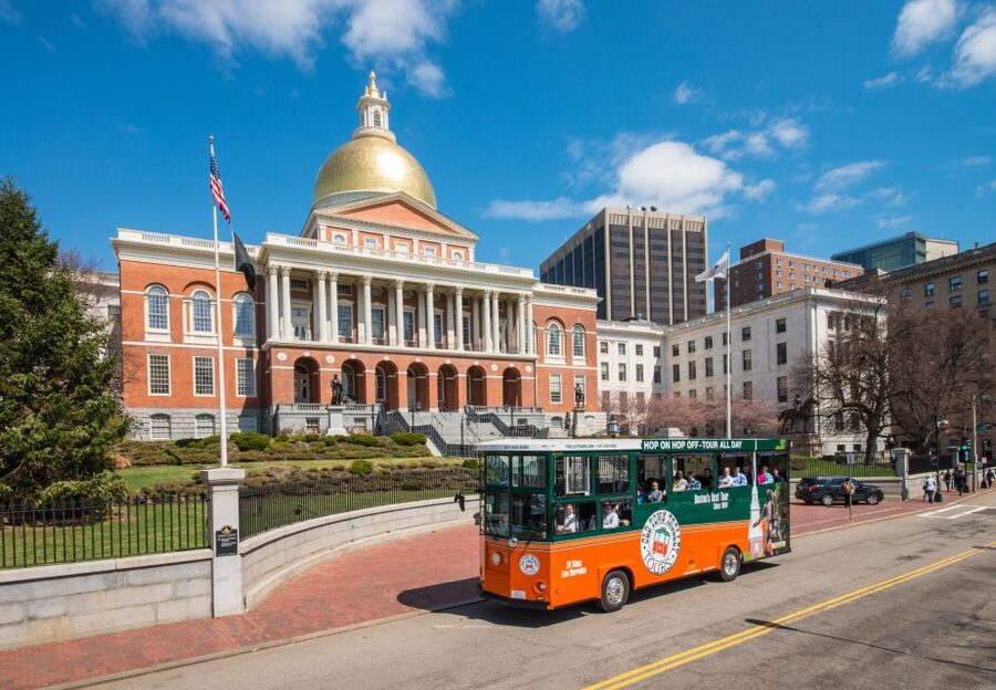 Boston: Hop-on Hop-off Old Town Trolley Tour - Start at Long Wharf, then use the route as your map