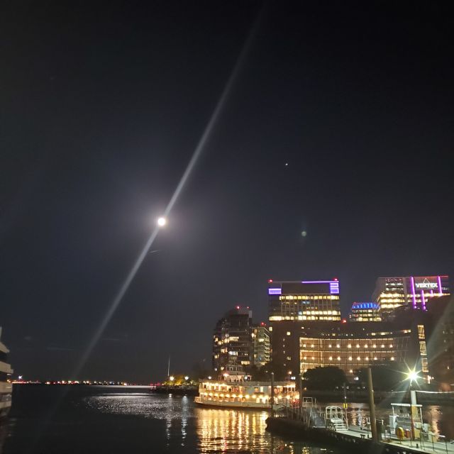 Boston: Scenic Moonlight Harbor Cruise - Rowes Wharf check-in and Gate C boarding