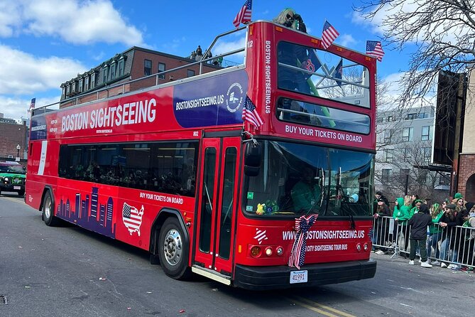 Boston Sightseeing Single Ride Pass With Double Decker Tour Bus - Downtown landmarks from the upper deck