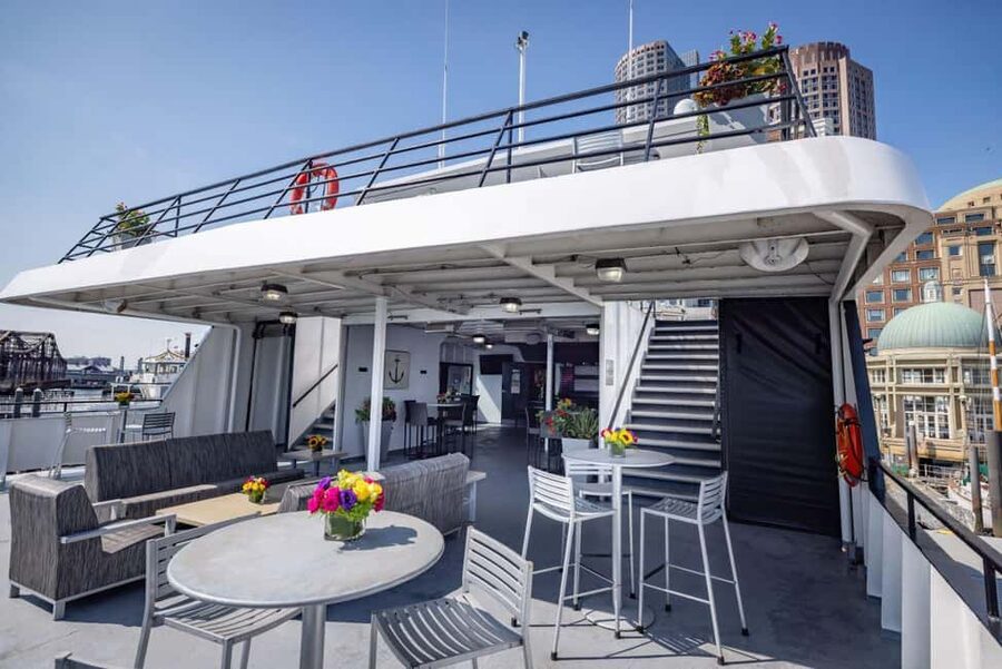 City Cruises Boston: Premier Brunch or Dinner Harbor Cruise - Boston Harbor views from the observation decks