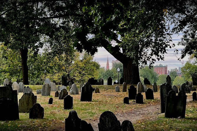 Haunted Boston’s Historic Streets Walking Guided Tour - King’s Chapel Burying Ground, Boston’s oldest cemetery