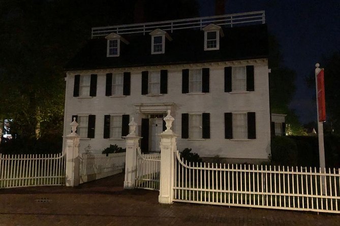 Haunted Footsteps Best Ghost & Paranormal Salem Tour - Old Burying Point Cemetery after dark