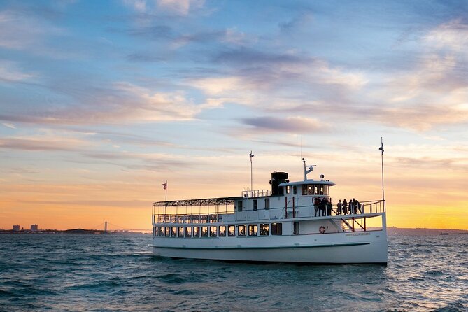 Holiday Sunset Cruise in Boston Harbor - Leaving Rowes Wharf for Fort Independence