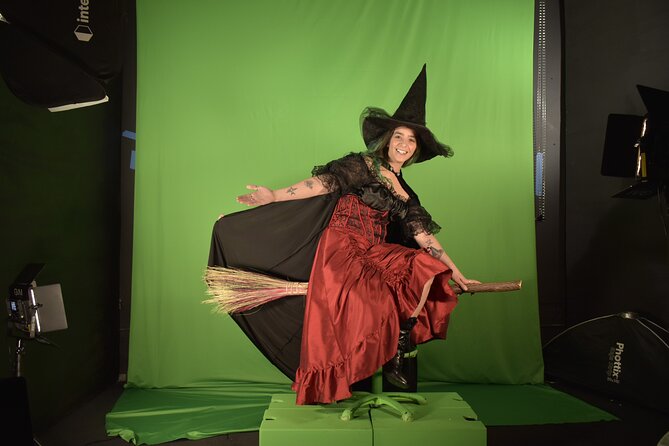 Magick Broom Costume Photography - Green Screen Technology - The green-screen photo session