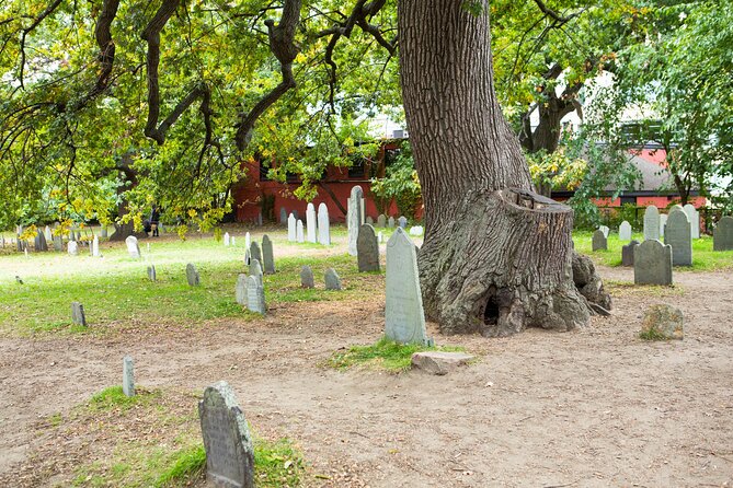 Mysteries and Murders of Salem Guided Night-Time Walking Tour - At the Old Burying Point Cemetery gate