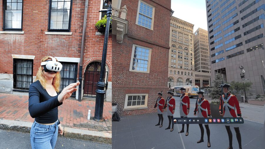 Relive 1776: Interactive AR Experience on The Freedom Trail - Old State House and the pressure of protest