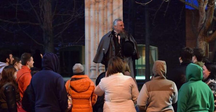 Salem Night Tour: Haunt and History Guided Night Tour - Old Town Hall and the Essex Street Pedestrian Mall