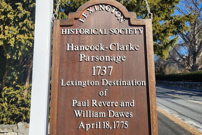 Small Group Revolutionary Tour of Lexington, Concord, and Boston - The capture site shows the limits of the Midnight Ride