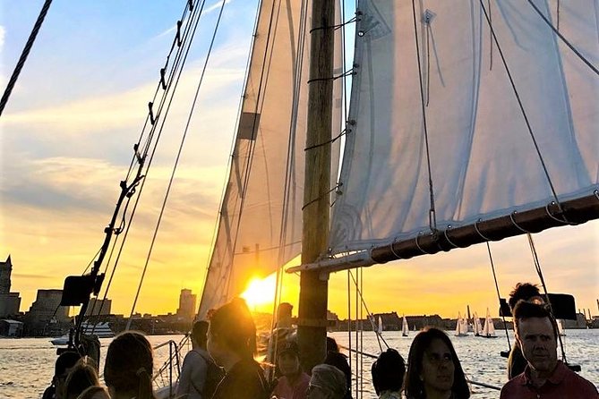 Sunset Sailing Cruise on a Tall Ship in Boston Harbor - Sunset views of Boston from the water