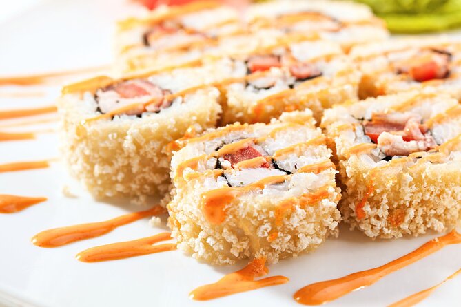Sushi Making Class at a Local Brewery in Boston - Shrimp tempura hand roll