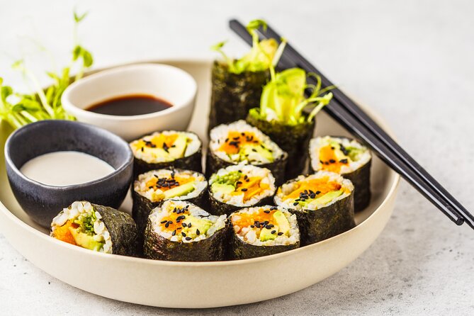 Sushi Making Class at a Local Brewery in Boston - Sweet potato hand roll for a vegetarian option