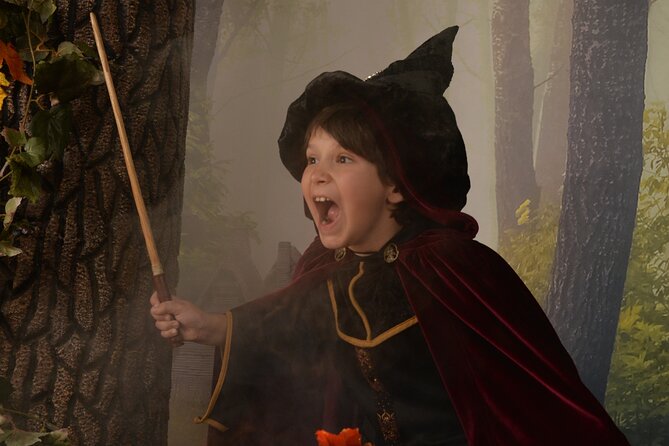 Witch Costume Photo Shoot - Olde Salem Village theatrical set - Best for families, couples, and friend groups