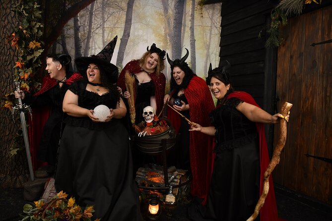 Witch Costume Photo Shoot - Olde Salem Village theatrical set - Practical details that affect your day